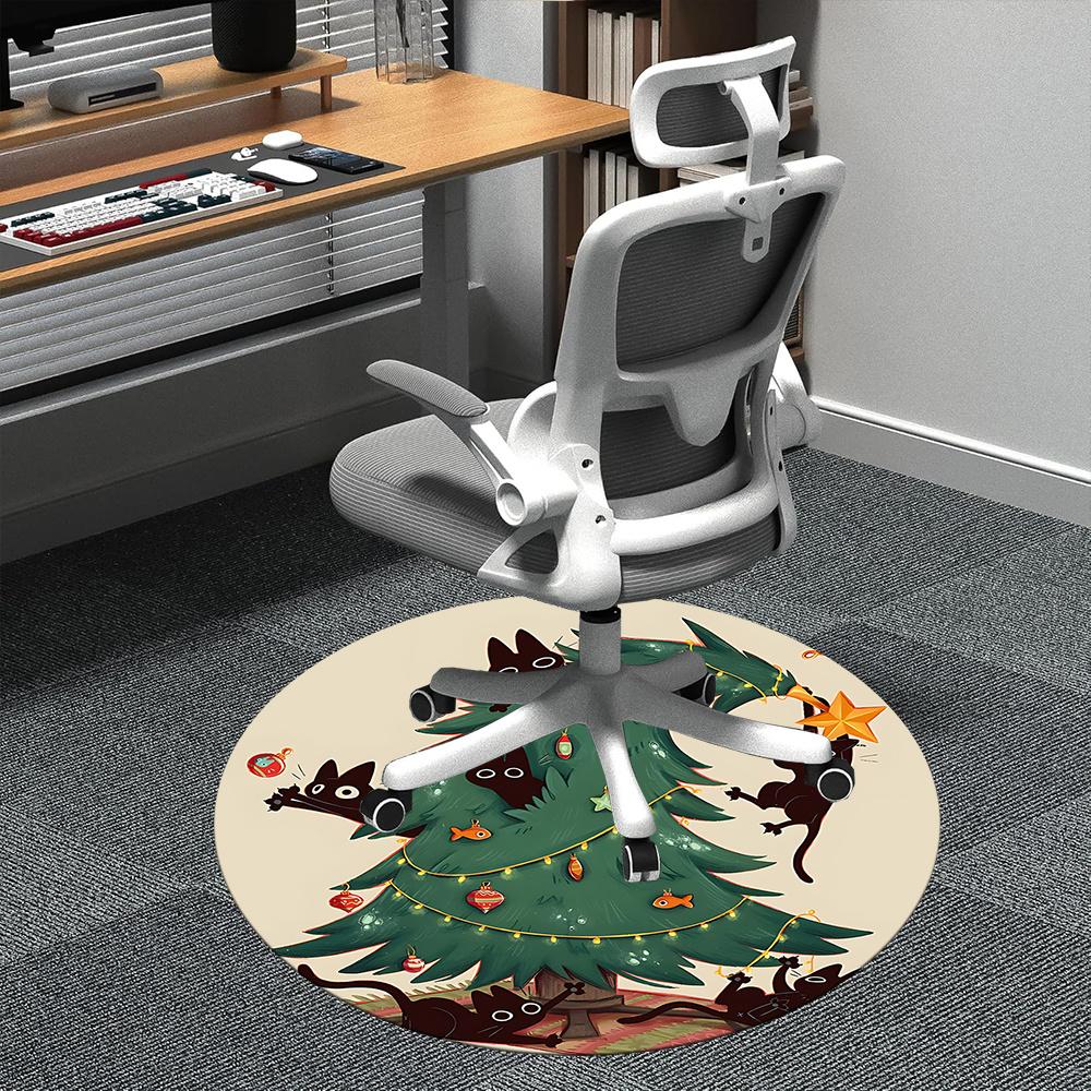 1pc Cat Christmas Office Round Area Rug, Indoor Mat Suitable ForOffice, Under Office Chairs Bedroom Living Room Home Decor, Room Deco 117 80cm by 80cm
1pc Cat Christmas Office Round Area Rug, Indoor Mat Suitable ForOffice, Under Office Chairs Bedroom Living Room Home Decor, Room Deco 117 80cm by 80cm