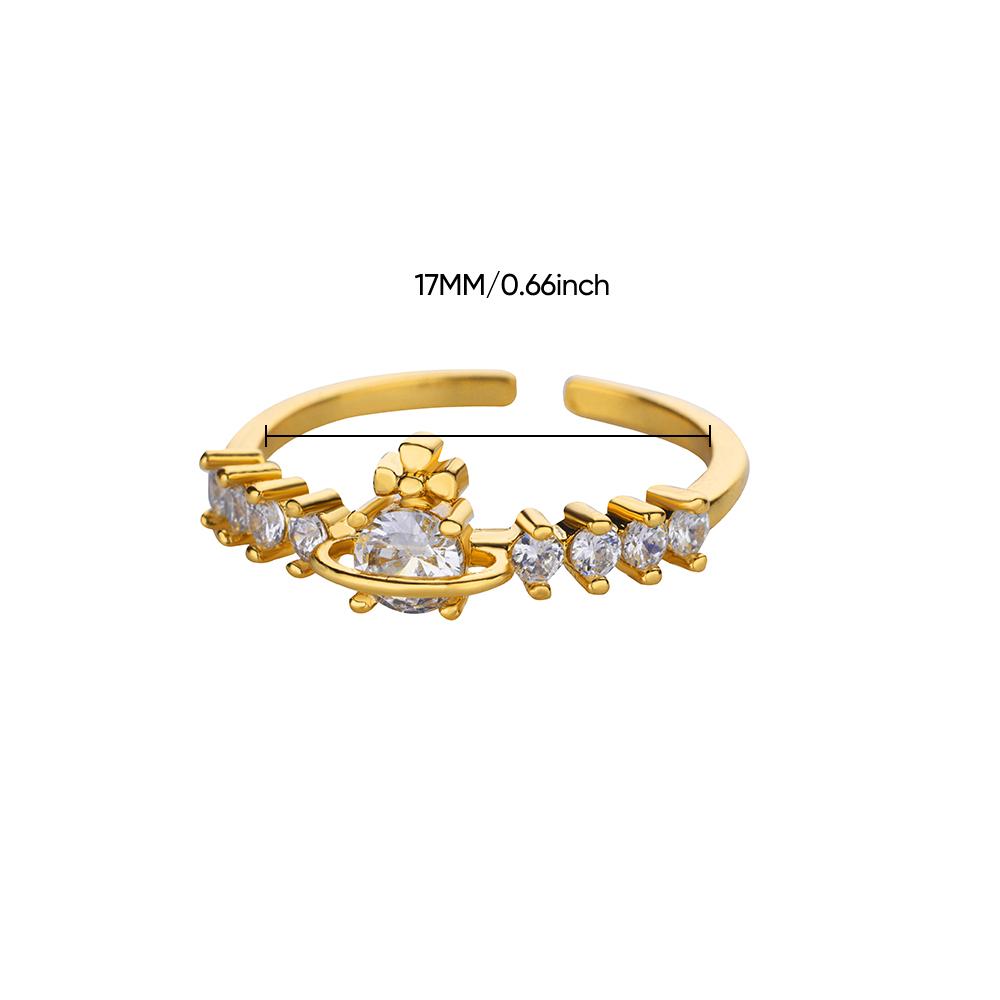 Изящные кольца из нержавеющей стали с изображением медведя и небесных планет для женщин, кольцо с цирконием золотого цвета, свадебное, для отпуска, аксессуары с цирконом, подарок Diameter 17 mm
Изящные кольца из нержавеющей стали с изображением медведя и небесных планет для женщин, кольцо с цирконием золотого цвета, свадебное, для отпуска, аксессуары с цирконом, подарок Diameter 17 mm