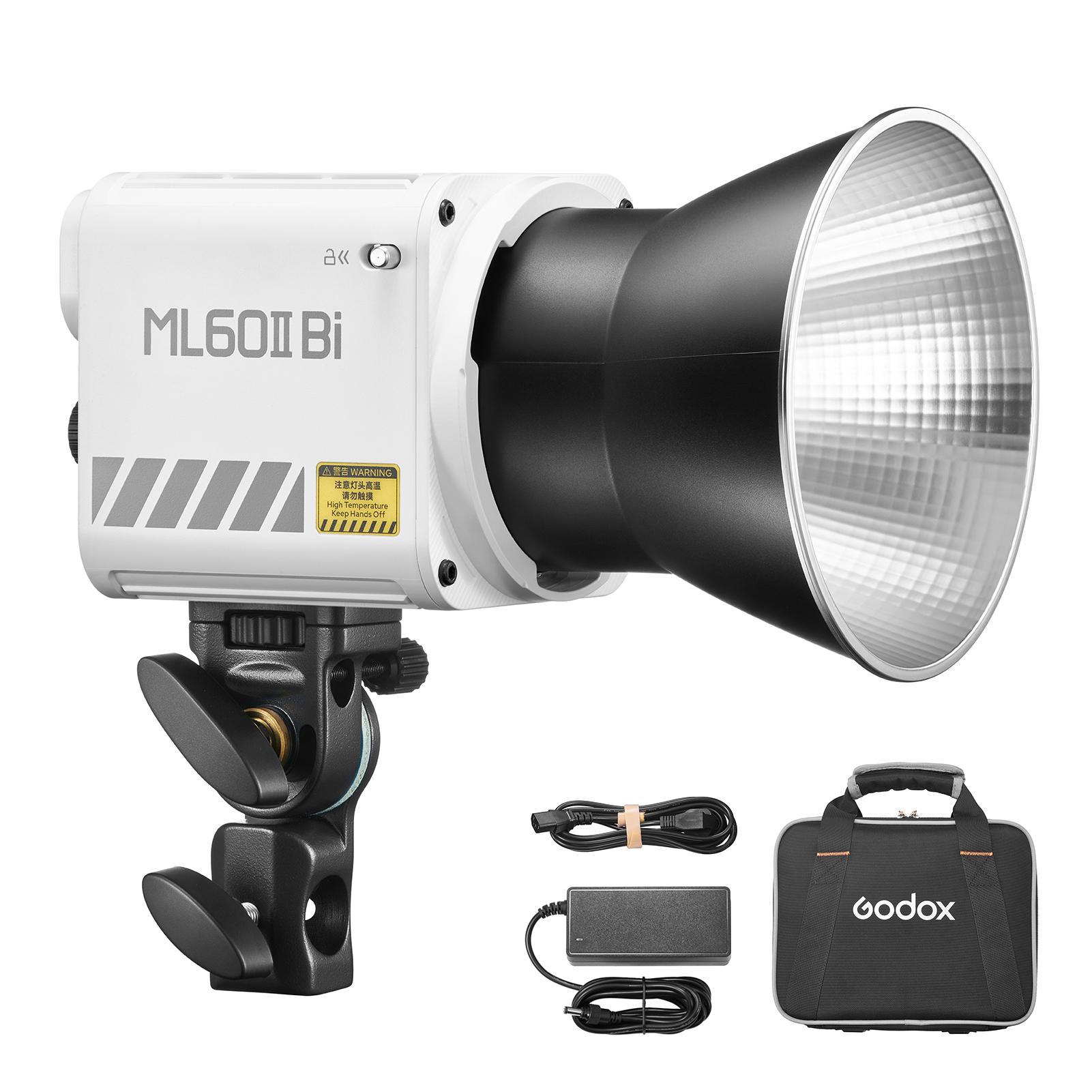 GODOX ML60II Bi 70W Відеосвітло Двоколірне фотосвітло 2800K-6500K З затемненням CRI більше 96 з GODOX UK Plug білий
GODOX ML60II Bi 70W Відеосвітло Двоколірне фотосвітло 2800K-6500K З затемненням CRI більше 96 з GODOX UK Plug білий