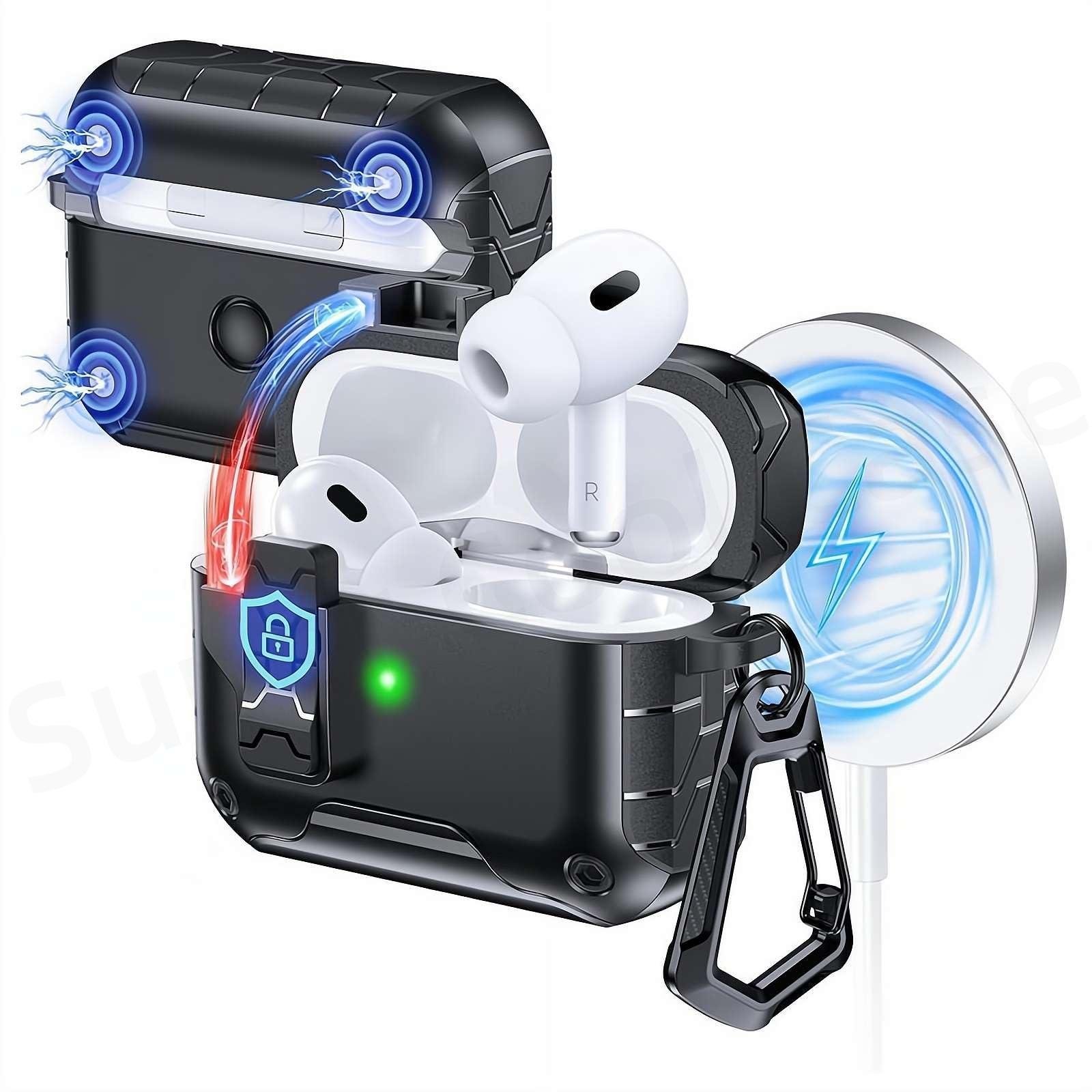 Чехол для AirPods Pro 3-го поколения Автоматическая защелка Надежная фиксация для чехла-крышки AirPods Pro 3 с набором для чистки Для AirPods Pro 3 for AirPods Pro 3
Чехол для AirPods Pro 3-го поколения Автоматическая защелка Надежная фиксация для чехла-крышки AirPods Pro 3 с набором для чистки Для AirPods Pro 3 for AirPods Pro 3