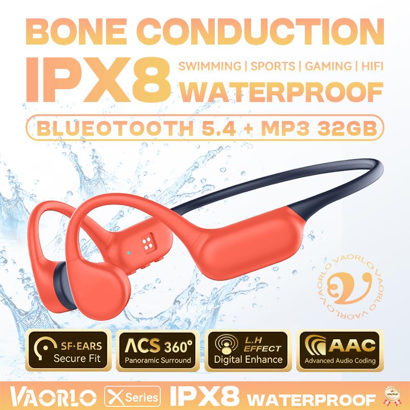Оригінальні бездротові навушники VAORLO з істинною кістковою провідністю IPX8 Водонепроникні Спортивні навушники Hifi Bluetooth 5.4 32 ГБ MP3-плеєр помаранчевий
Оригінальні бездротові навушники VAORLO з істинною кістковою провідністю IPX8 Водонепроникні Спортивні навушники Hifi Bluetooth 5.4 32 ГБ MP3-плеєр помаранчевий