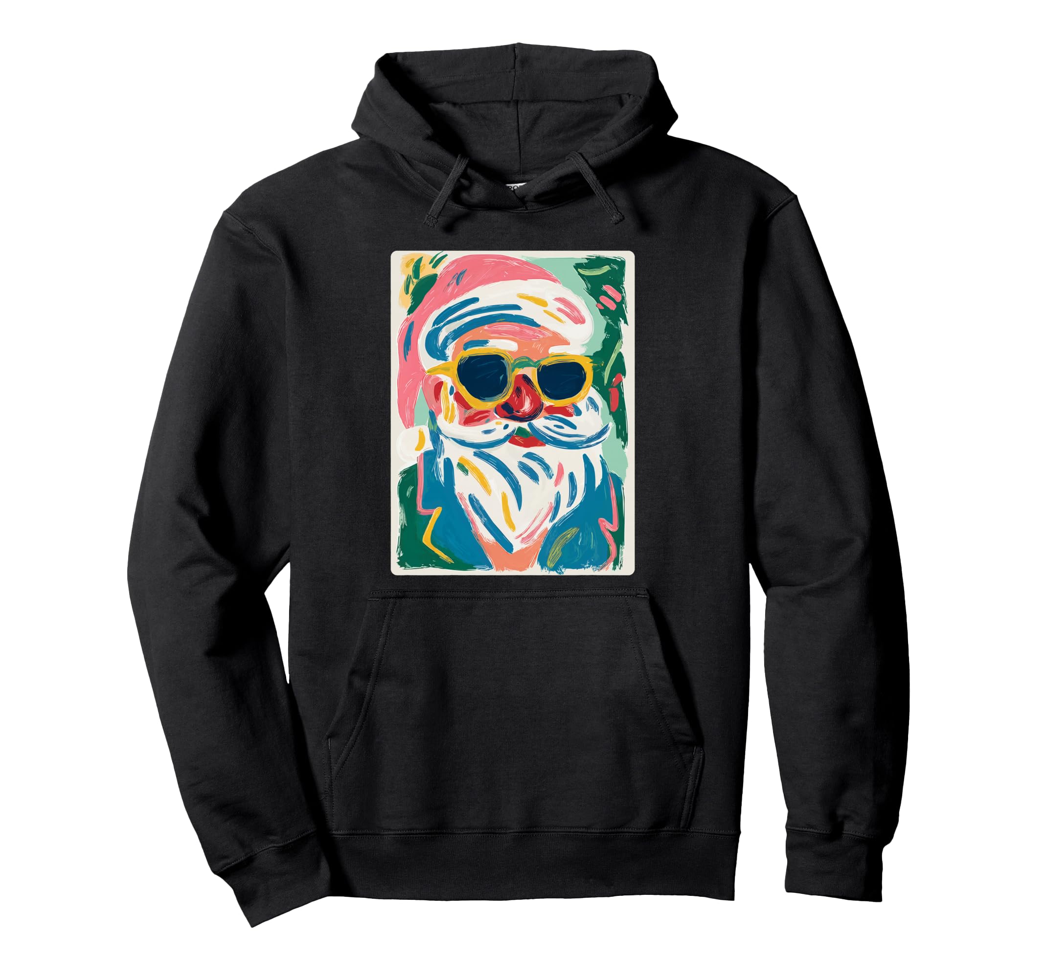 Vibrant Santa Claus in Sunglasses Christmas Brushstroke Art Hoodie
Vibrant Santa Claus in Sunglasses Christmas Brushstroke Art Hoodie
