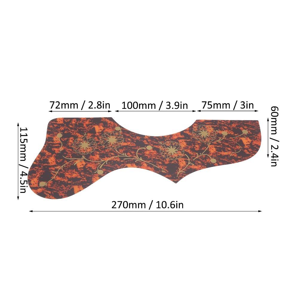 Self Adhesive Guitar Guard PVC Stringed Instrument Guard Durable Pickguard Guitar Accessories коричневий
Self Adhesive Guitar Guard PVC Stringed Instrument Guard Durable Pickguard Guitar Accessories коричневий
