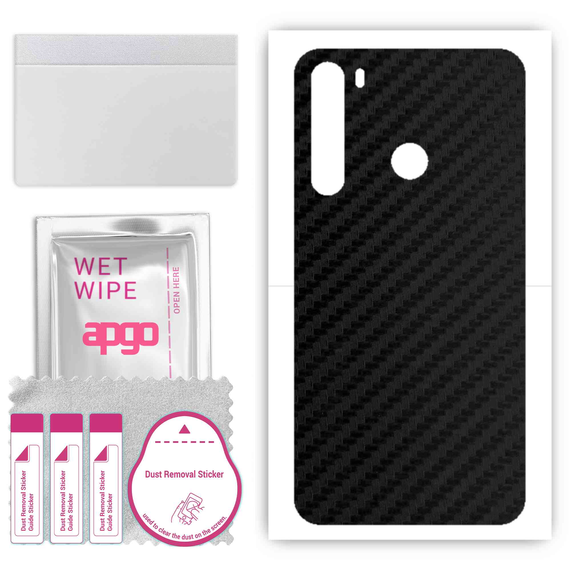 apgo Protective Skin Sticker for the back compatible with HTC Desire 20 Pro, Wrap Film, Foil, Vinyl - Pattern Carbon Black
apgo Protective Skin Sticker for the back compatible with HTC Desire 20 Pro, Wrap Film, Foil, Vinyl - Pattern Carbon Black