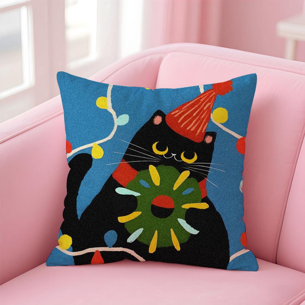 Cartoon Cat Cute Cushion Cover Premium Comfort Reversible Pillow Cove -Two in One Design for Any Room & Car Interior 30cmx30cm
Cartoon Cat Cute Cushion Cover Premium Comfort Reversible Pillow Cove -Two in One Design for Any Room & Car Interior 30cmx30cm