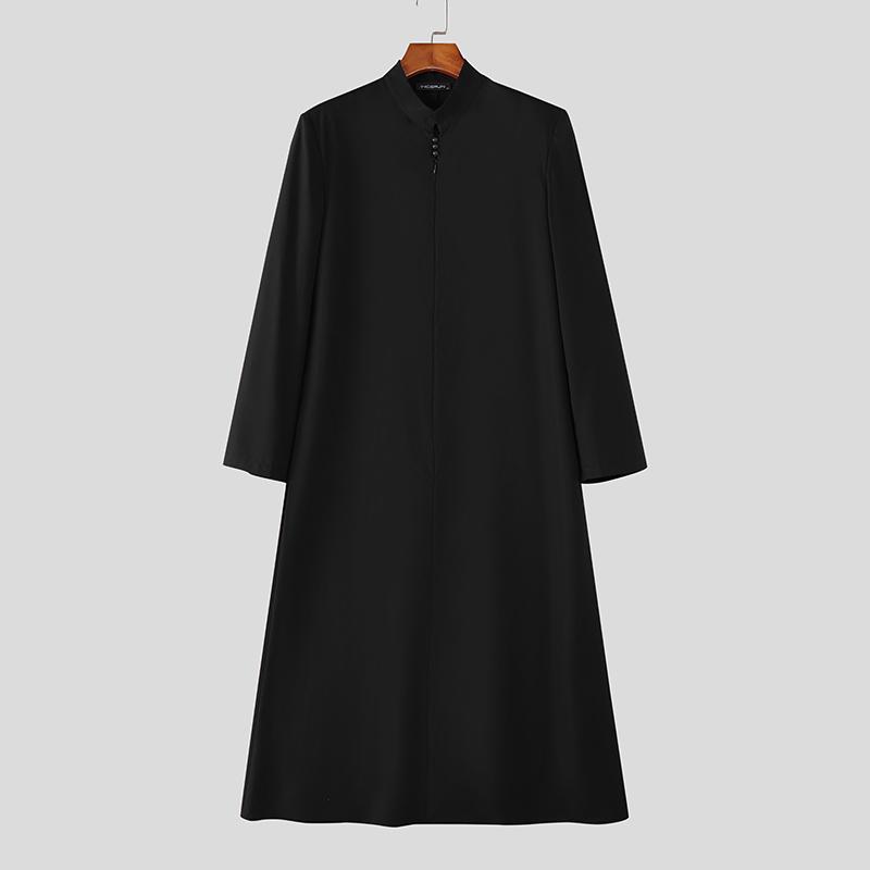 INCERUN Мужские топы с длинным рукавом, на молнии спереди, однотонные, повседневные, свободного кроя, удлиненные туники S чёрный
INCERUN Мужские топы с длинным рукавом, на молнии спереди, однотонные, повседневные, свободного кроя, удлиненные туники S чёрный