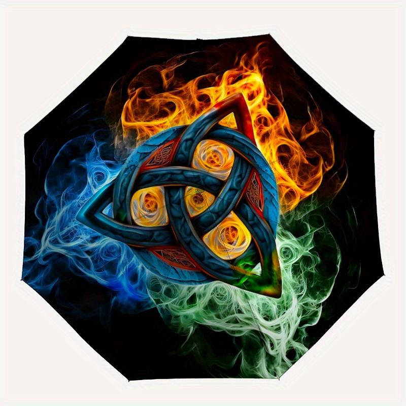 1pc Flame Knot Automatic Folding Umbrella, 8-Rib Sturdy Canopy, Portable Travel Umbrella for Outdoor Use
1pc Flame Knot Automatic Folding Umbrella, 8-Rib Sturdy Canopy, Portable Travel Umbrella for Outdoor Use