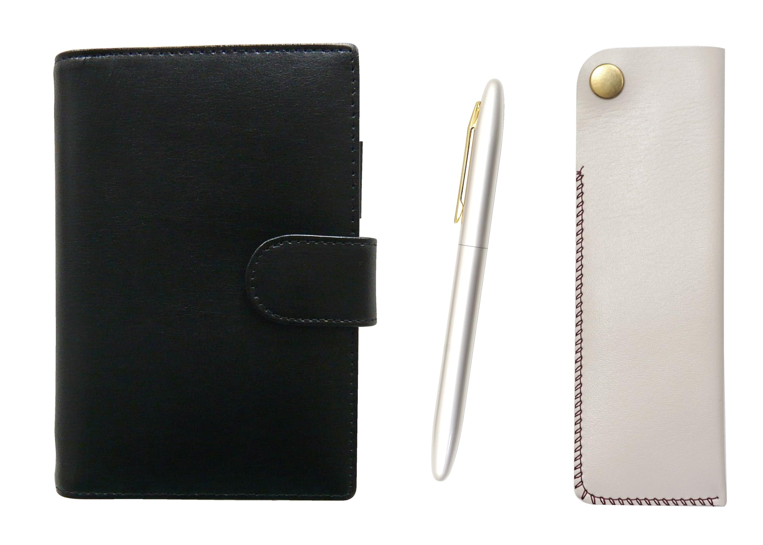 Eco B7 cowhide mini system notebook and horizontal snap pen case Brasda Capo with clip Ballpoint pen set Pearl shaft (white) LS002B-NK01W-TK11-P
Eco B7 cowhide mini system notebook and horizontal snap pen case Brasda Capo with clip Ballpoint pen set Pearl shaft (white) LS002B-NK01W-TK11-P
