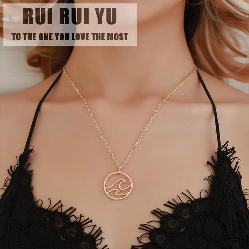 RUI RUI YU Женское стильное простое ожерелье с волнистым дизайном и круглым кулоном
RUI RUI YU Женское стильное простое ожерелье с волнистым дизайном и круглым кулоном