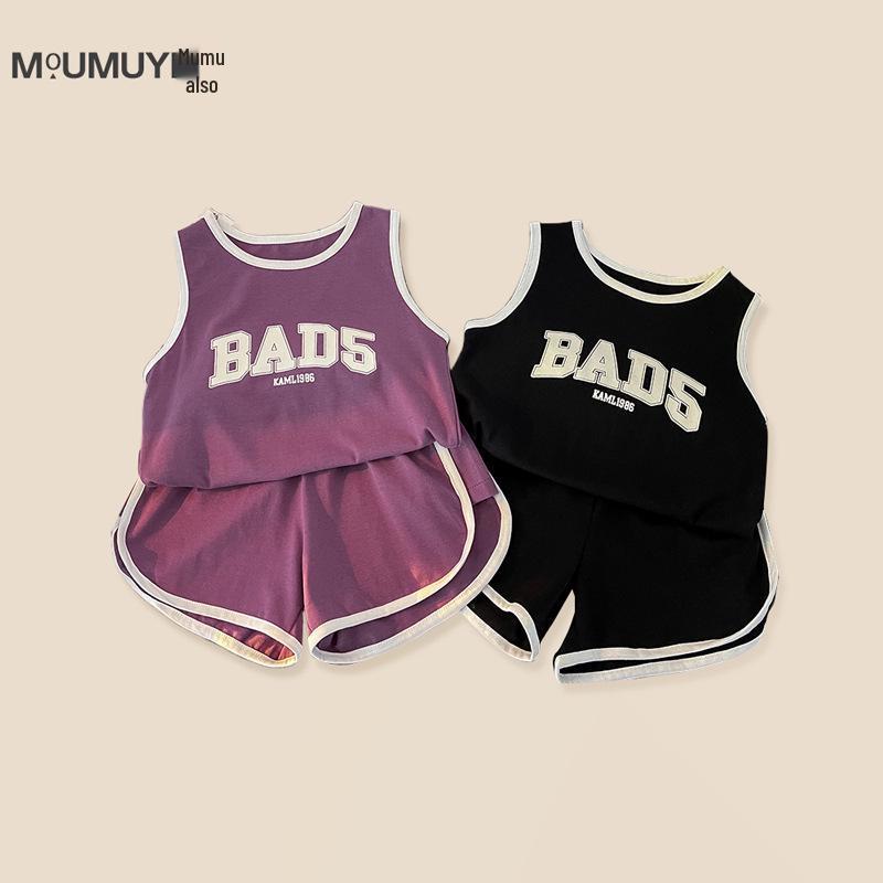 Children s 2025 Summer Sleeveless Sports Vest Set for Boys and Girls - Toddler Two-Piece with Spliced Letters 90 cm фіолетовий
Children s 2025 Summer Sleeveless Sports Vest Set for Boys and Girls - Toddler Two-Piece with Spliced Letters 90 cm фіолетовий