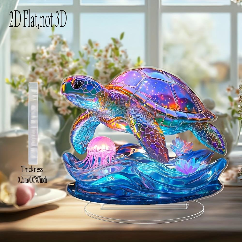 2D Flat Acrylic Turtle and Jellyfish Decoration, No Need for Batteries/electricity, Unique Indoor/outdoor Decoration, Multi-purpose 20*16cm
2D Flat Acrylic Turtle and Jellyfish Decoration, No Need for Batteries/electricity, Unique Indoor/outdoor Decoration, Multi-purpose 20*16cm