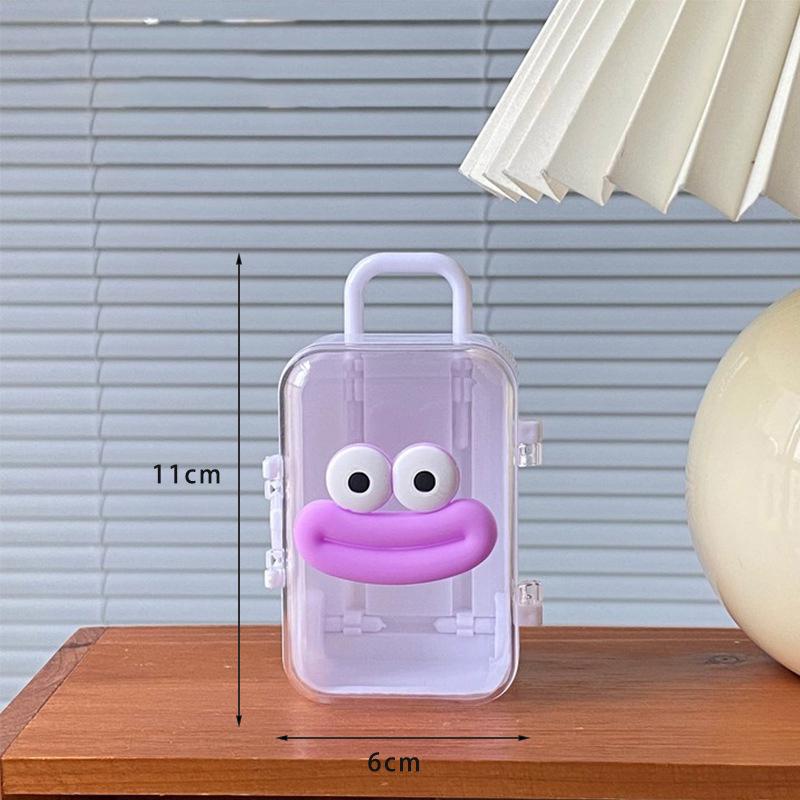 Мини креативный и забавный чемодан с большим ртом, шкатулка для украшений для женщин, сережек, ожерелий, колец, заколок для волос, шкатулка для хранения украшений, аксессуар фиолетовый
Мини креативный и забавный чемодан с большим ртом, шкатулка для украшений для женщин, сережек, ожерелий, колец, заколок для волос, шкатулка для хранения украшений, аксессуар фиолетовый