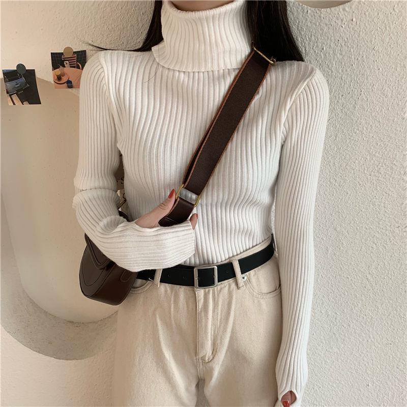 Women s Solid Color High Neck Knit Sweater - Soft, Slim Fit, Versatile College Style for Autumn/Winter 2024 L: 105-115 jin
Women s Solid Color High Neck Knit Sweater - Soft, Slim Fit, Versatile College Style for Autumn/Winter 2024 L: 105-115 jin