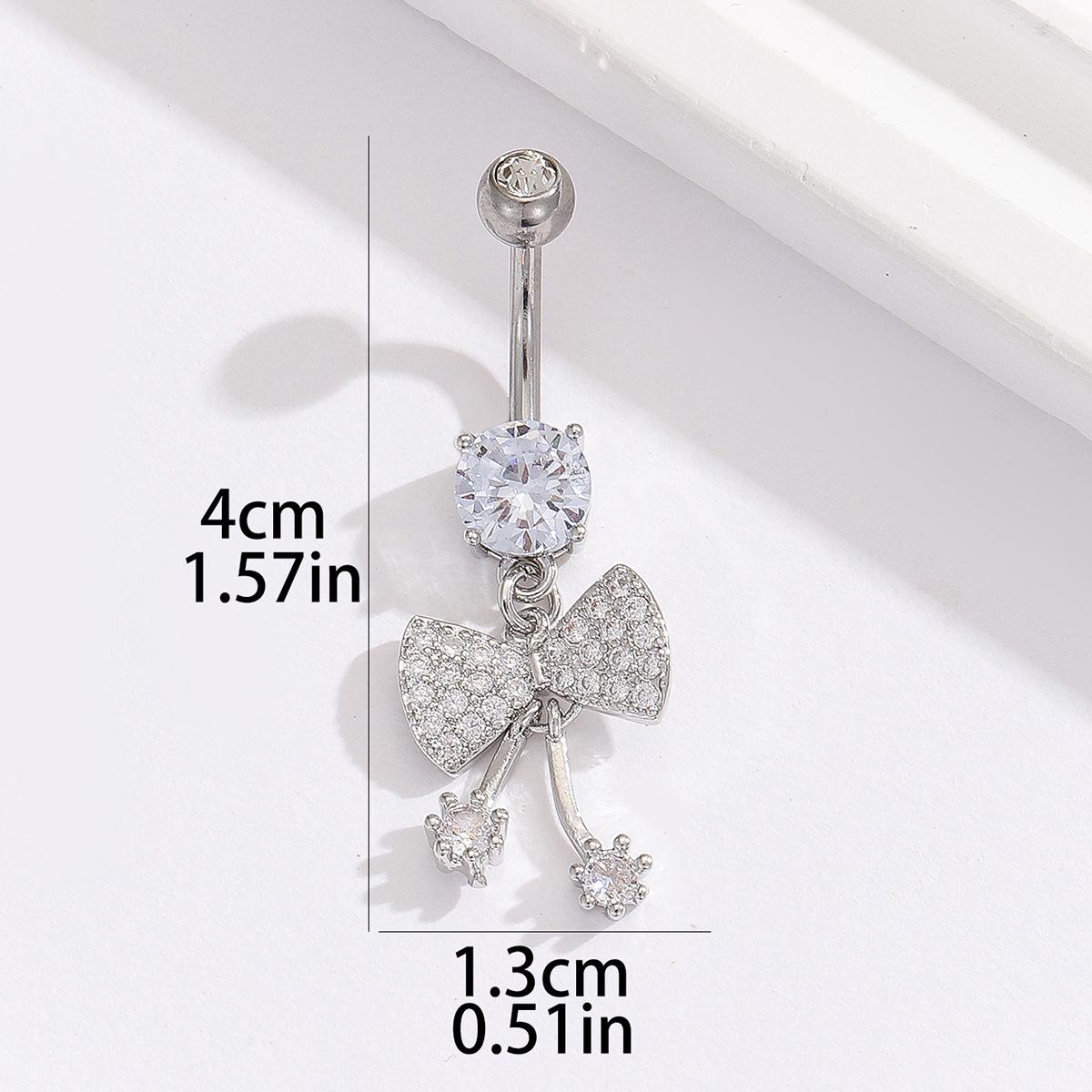 Стильный пирсинг пупка с цирконом в виде банта-ленты для повседневной носки One size серебряный
Стильный пирсинг пупка с цирконом в виде банта-ленты для повседневной носки One size серебряный