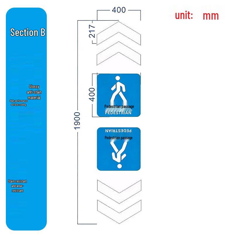 Aokewen Pedestrian Walkway Arrow Floor Sticker
Aokewen Pedestrian Walkway Arrow Floor Sticker