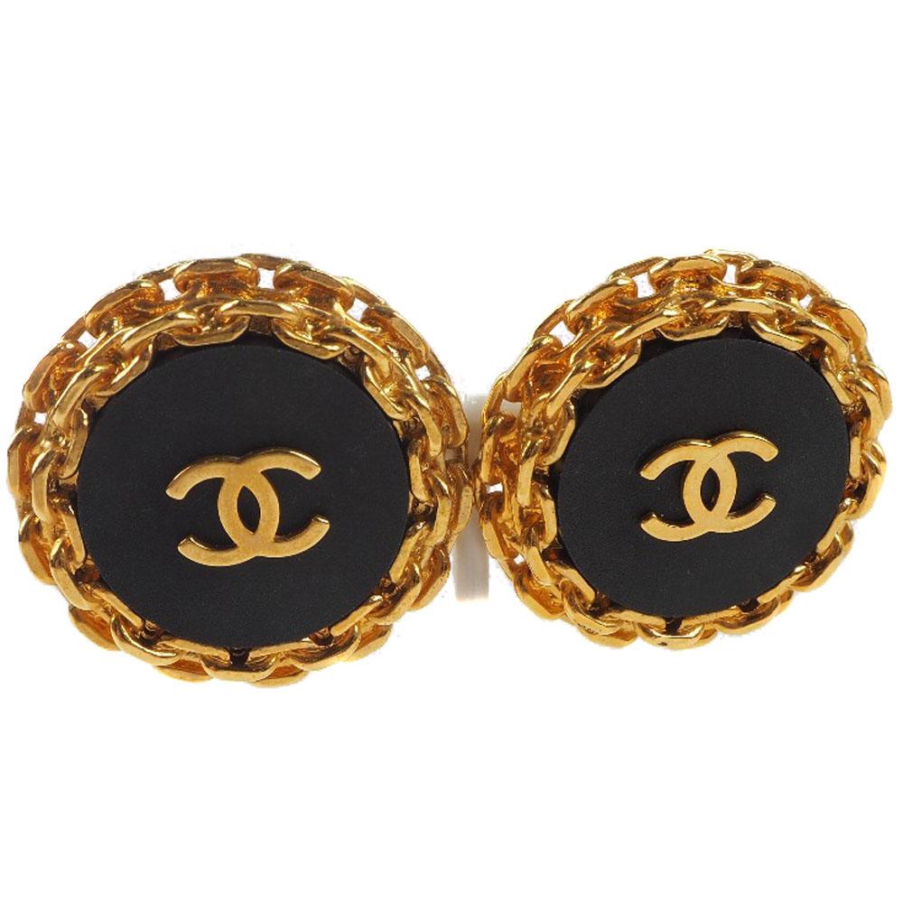 CHANEL COCO Mark Earring vintage gold/black Plated Gold 43.6g Women Used
CHANEL COCO Mark Earring vintage gold/black Plated Gold 43.6g Women Used