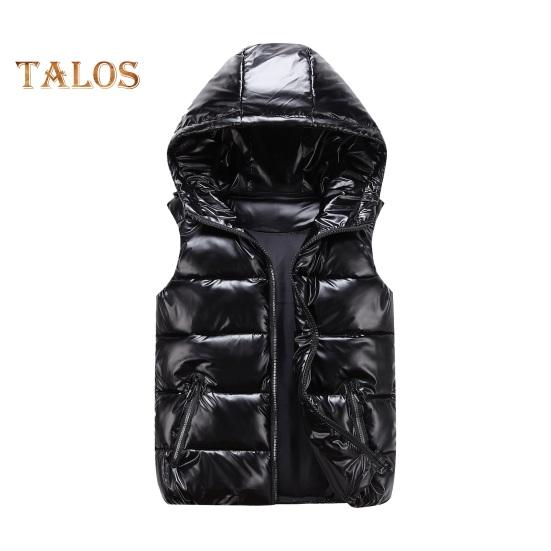 Мужской хлопковый жилет осень-зима с капюшоном без рукавов на молнии с карманами однотонный глянцевый отделка пуховый стеганый жилет пальто XL чёрный
Мужской хлопковый жилет осень-зима с капюшоном без рукавов на молнии с карманами однотонный глянцевый отделка пуховый стеганый жилет пальто XL чёрный