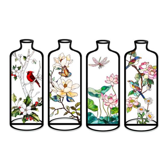 4 Pcs Wire Flower Vases Hollow Desktop Planter with Stained Glass Floral Design Hydroponic Propagation Station Flower Holder for Home Wedding Decor E
4 Pcs Wire Flower Vases Hollow Desktop Planter with Stained Glass Floral Design Hydroponic Propagation Station Flower Holder for Home Wedding Decor E