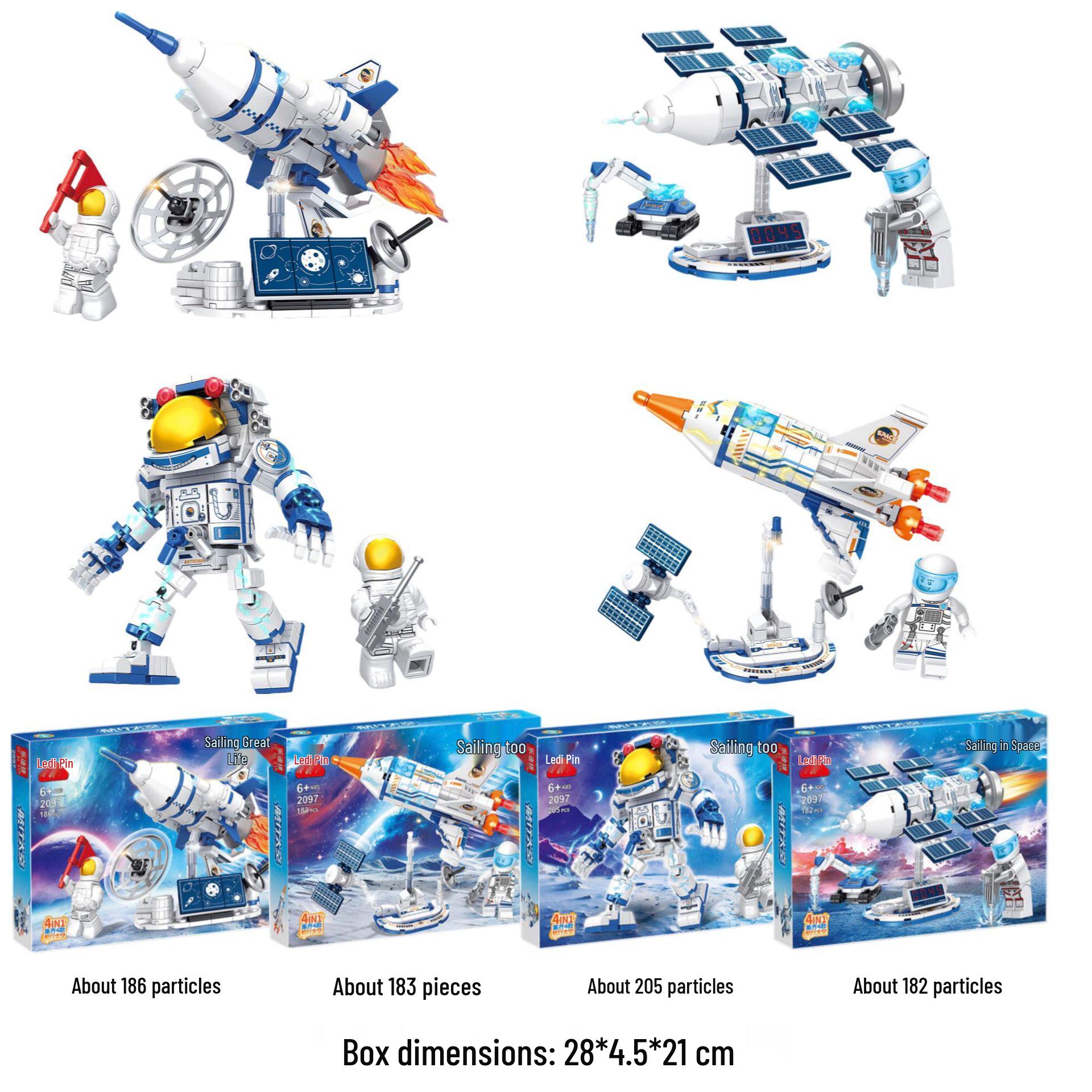 Aerospace Rocket Model Building Blocks - Educational Toy for Kids 28x4.5x21 cm
Aerospace Rocket Model Building Blocks - Educational Toy for Kids 28x4.5x21 cm
