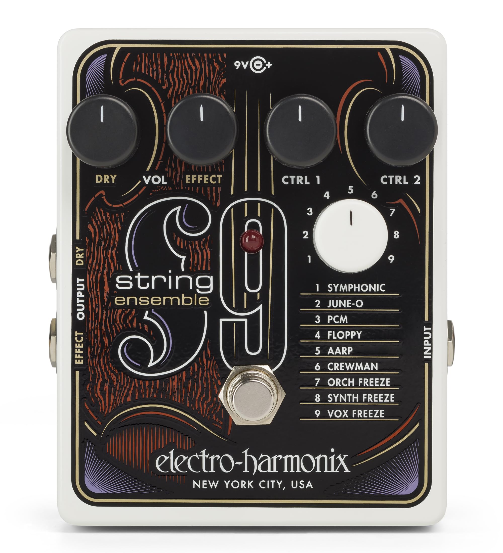 STRING9 String Ensemble S9 Гітарний ефектор з 9 типами звуків струн ELECTRO-HARMONIX
STRING9 String Ensemble S9 Гітарний ефектор з 9 типами звуків струн ELECTRO-HARMONIX