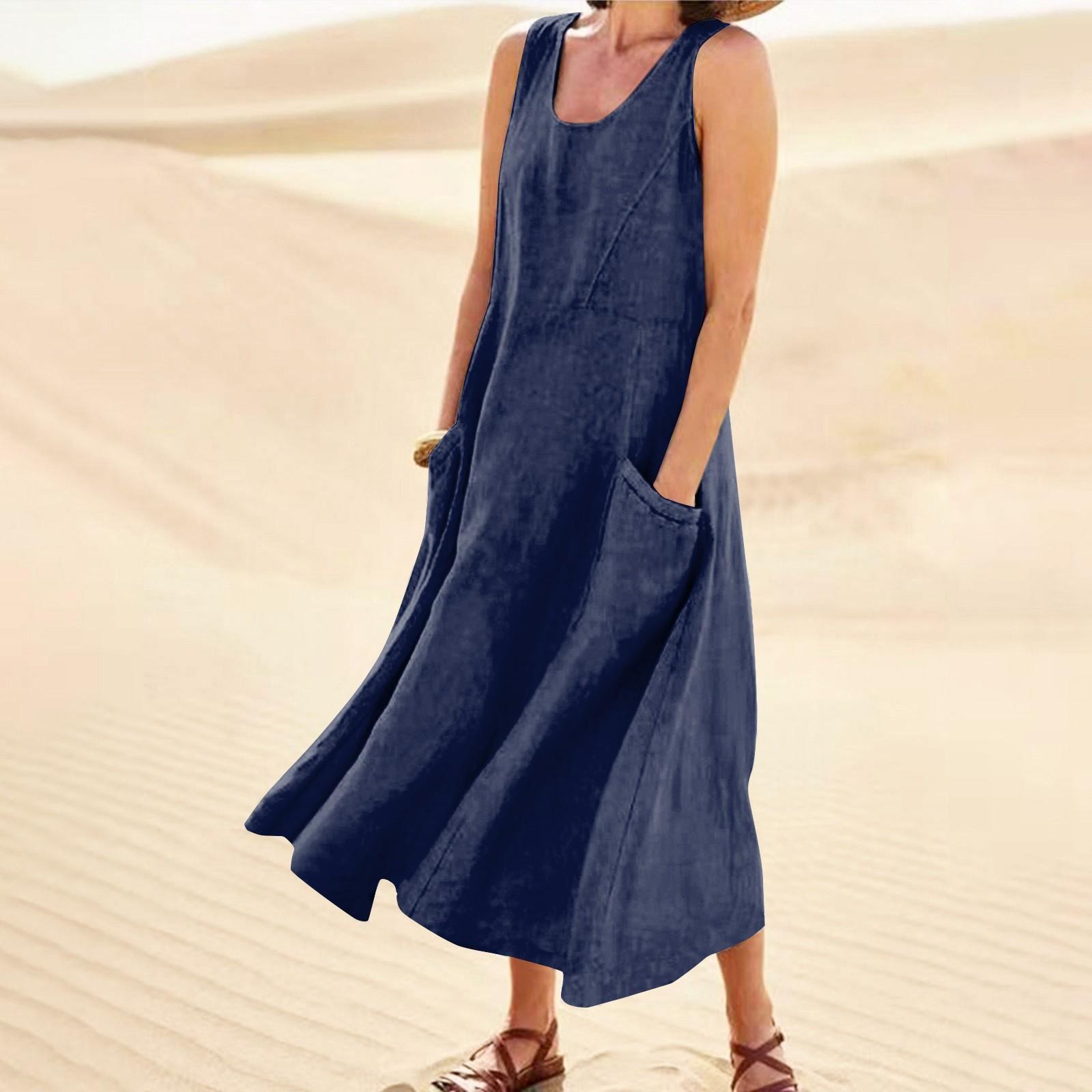 Женское летнее платье, повседневные свободные длинные пляжные платья для отдыха XL тёмно-синий
Женское летнее платье, повседневные свободные длинные пляжные платья для отдыха XL тёмно-синий