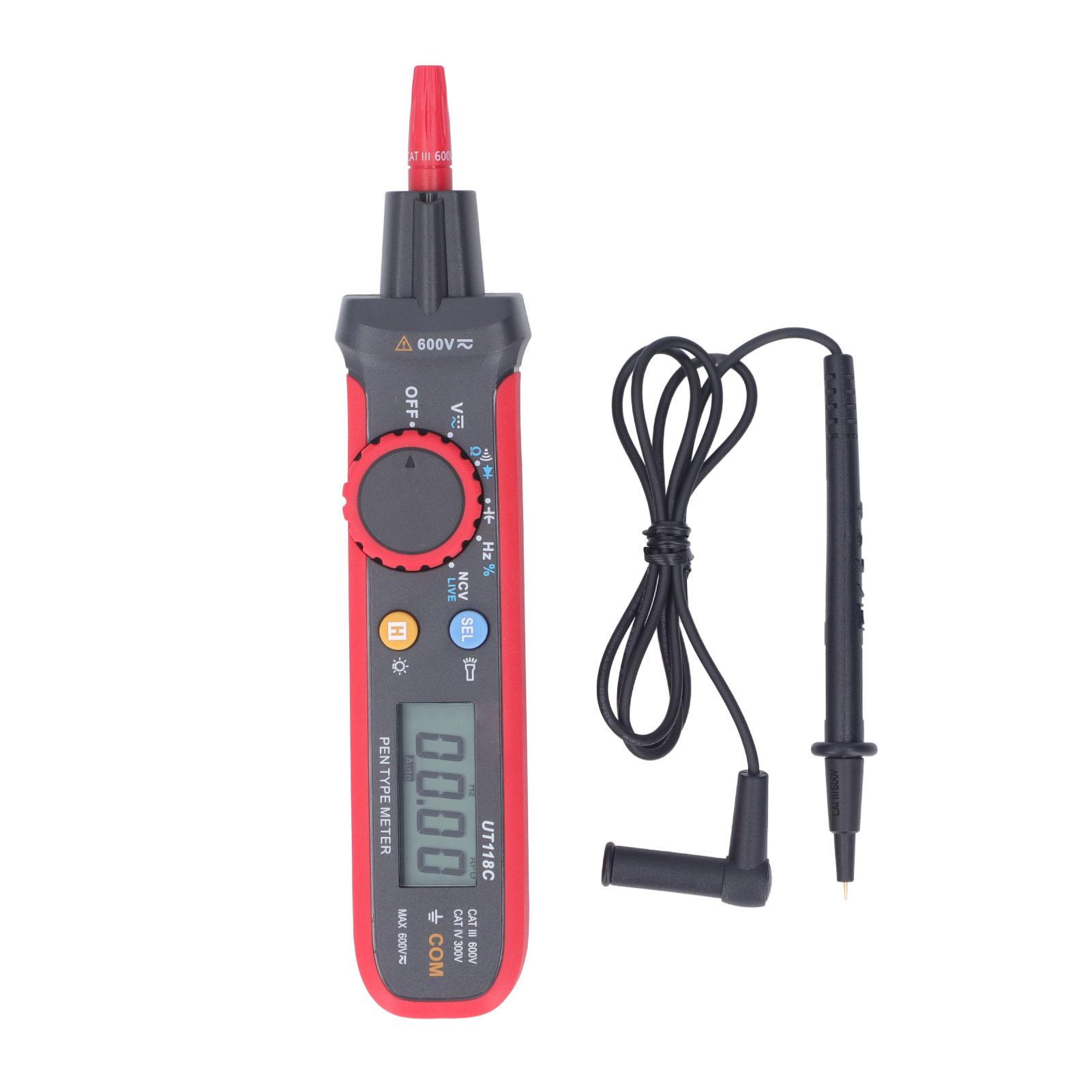 Pen Type Digital Multimeter Multifunctional High Accuracy AC DC Voltmeter Ammeter Ohmmeter
Pen Type Digital Multimeter Multifunctional High Accuracy AC DC Voltmeter Ammeter Ohmmeter