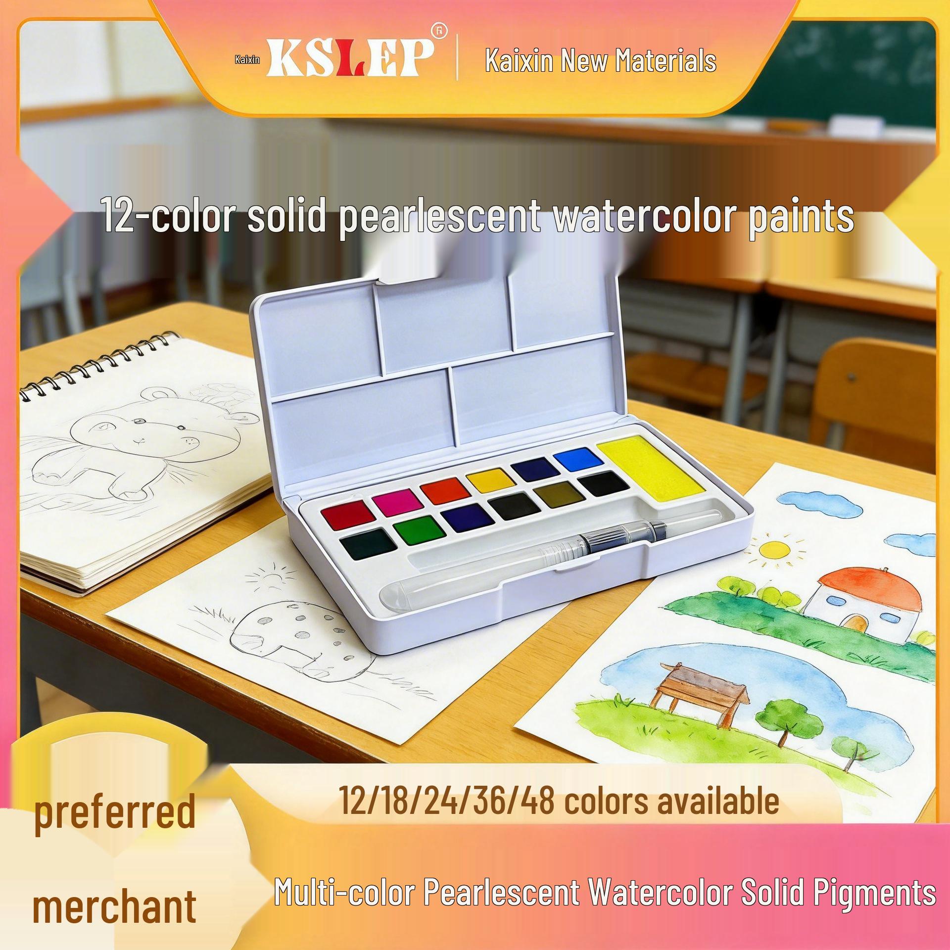 12-Color Beginner s Solid Watercolor Painting Set for Students
12-Color Beginner s Solid Watercolor Painting Set for Students