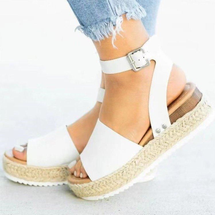 Europe and the United States large size slope heel 2025 summer wish foreign trade new hemp rope woven buckle sandals female leopard print 35 чёрный
Europe and the United States large size slope heel 2025 summer wish foreign trade new hemp rope woven buckle sandals female leopard print 35 чёрный