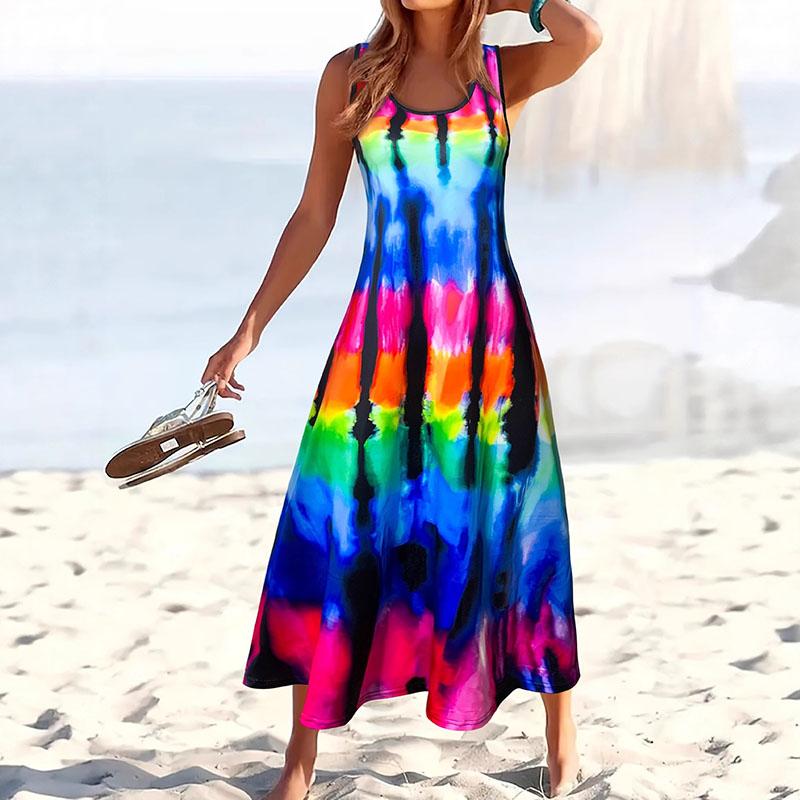 Women Summer Sleeveless U Collar Multicolor Printed Holiday Beach One Piece Dress XL разноцветный
Women Summer Sleeveless U Collar Multicolor Printed Holiday Beach One Piece Dress XL разноцветный