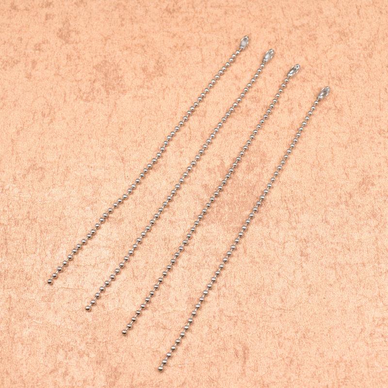 2.4MM Stainless Steel Pearl Chain Connector & Round Bead DIY Accessories Hang Tag Length 8cm
2.4MM Stainless Steel Pearl Chain Connector & Round Bead DIY Accessories Hang Tag Length 8cm
