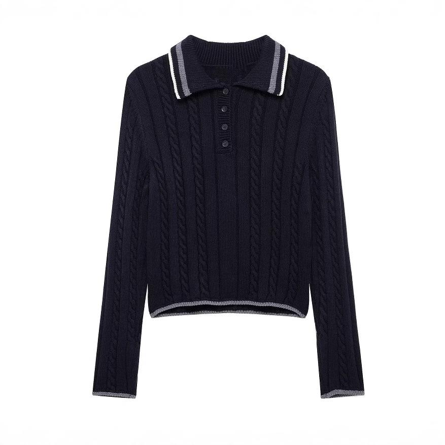 Women s Spring 2025 Button-Embellished Contrast Long-Sleeve Slim Knit Pullover L чорний
Women s Spring 2025 Button-Embellished Contrast Long-Sleeve Slim Knit Pullover L чорний