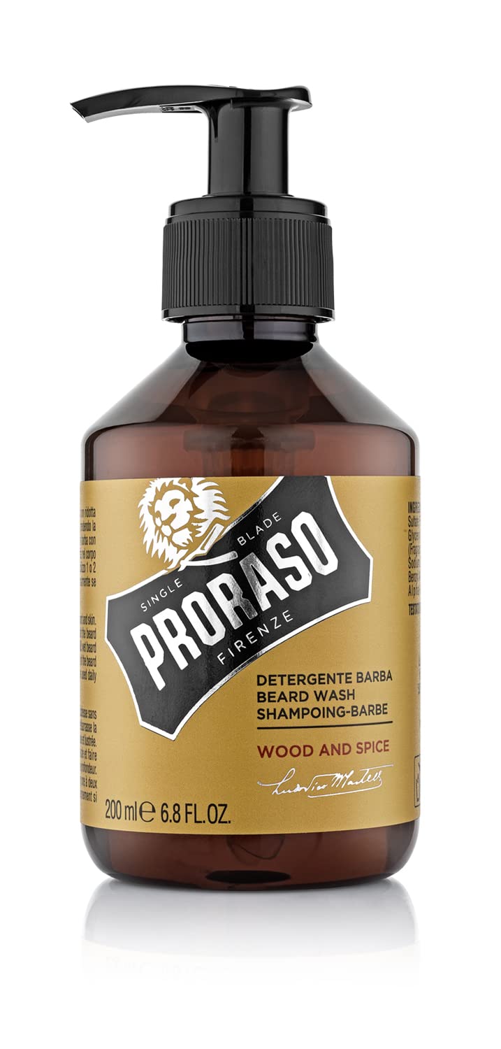 PRORASO Beard Shampoo Wood & Spice Beard Shampoo Shaving Aftershave Skin Care Made in Italy 200mL 200ml (x 1)
PRORASO Beard Shampoo Wood & Spice Beard Shampoo Shaving Aftershave Skin Care Made in Italy 200mL 200ml (x 1)