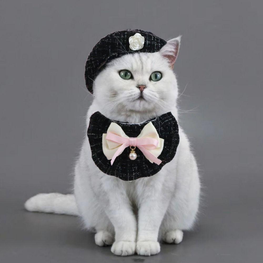 IN Style Cat Pearl Bow Bib Flower Pet Saliva Towel Cat Princess Beret For Dogs Cats чёрный
IN Style Cat Pearl Bow Bib Flower Pet Saliva Towel Cat Princess Beret For Dogs Cats чёрный