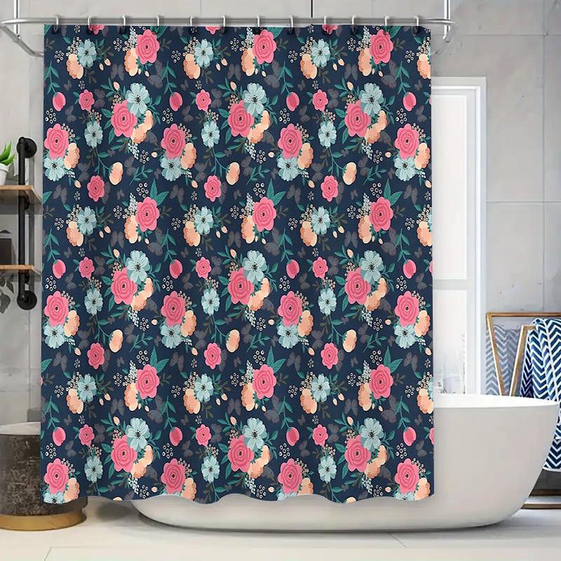 Floral Shower Curtain Botanical Flower Pattern Bathroom Decor Vintage Rustic Farmhouse Washable Fabric Backdrop W60H190(CM)-1 Pcs
Floral Shower Curtain Botanical Flower Pattern Bathroom Decor Vintage Rustic Farmhouse Washable Fabric Backdrop W60H190(CM)-1 Pcs