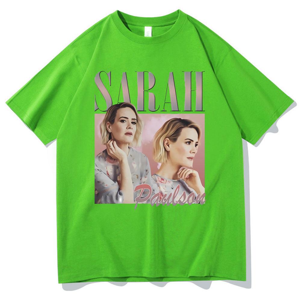 Sarah Paulson Graphic Tshirt Mens Casual Cotton Short Sleeve Tees Men Women Hip Hop Oversized Tshirt Male 90s Vintage T Shirts 4XL
Sarah Paulson Graphic Tshirt Mens Casual Cotton Short Sleeve Tees Men Women Hip Hop Oversized Tshirt Male 90s Vintage T Shirts 4XL