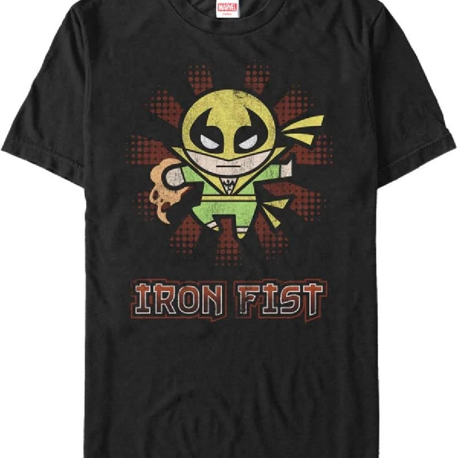 Marvel Big & Tall Classic Ironfist Kawaii Men s Tops Short Sleeve Tee Shirt XXXXXL чёрный
Marvel Big & Tall Classic Ironfist Kawaii Men s Tops Short Sleeve Tee Shirt XXXXXL чёрный