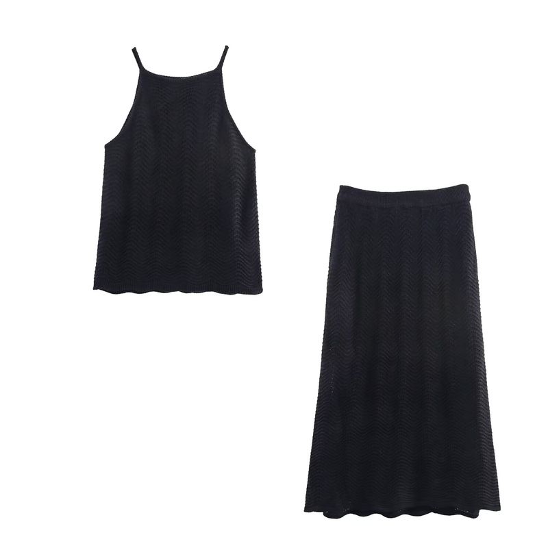 Kaslead Новая женская одежда Западный стиль Мода Простой топ-майка на бретелях Юбка Вязаный костюм Black L
Kaslead Новая женская одежда Западный стиль Мода Простой топ-майка на бретелях Юбка Вязаный костюм Black L