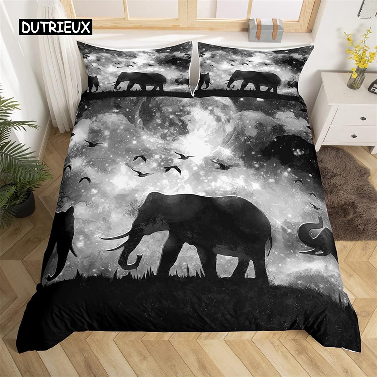 Atmosphere Green Grass Elephant Duvet Cover Set Bedding Set Microfiber Safari Animals Comforter Cover Twin Double Bedroom Decor US King(264x228cm)
Atmosphere Green Grass Elephant Duvet Cover Set Bedding Set Microfiber Safari Animals Comforter Cover Twin Double Bedroom Decor US King(264x228cm)