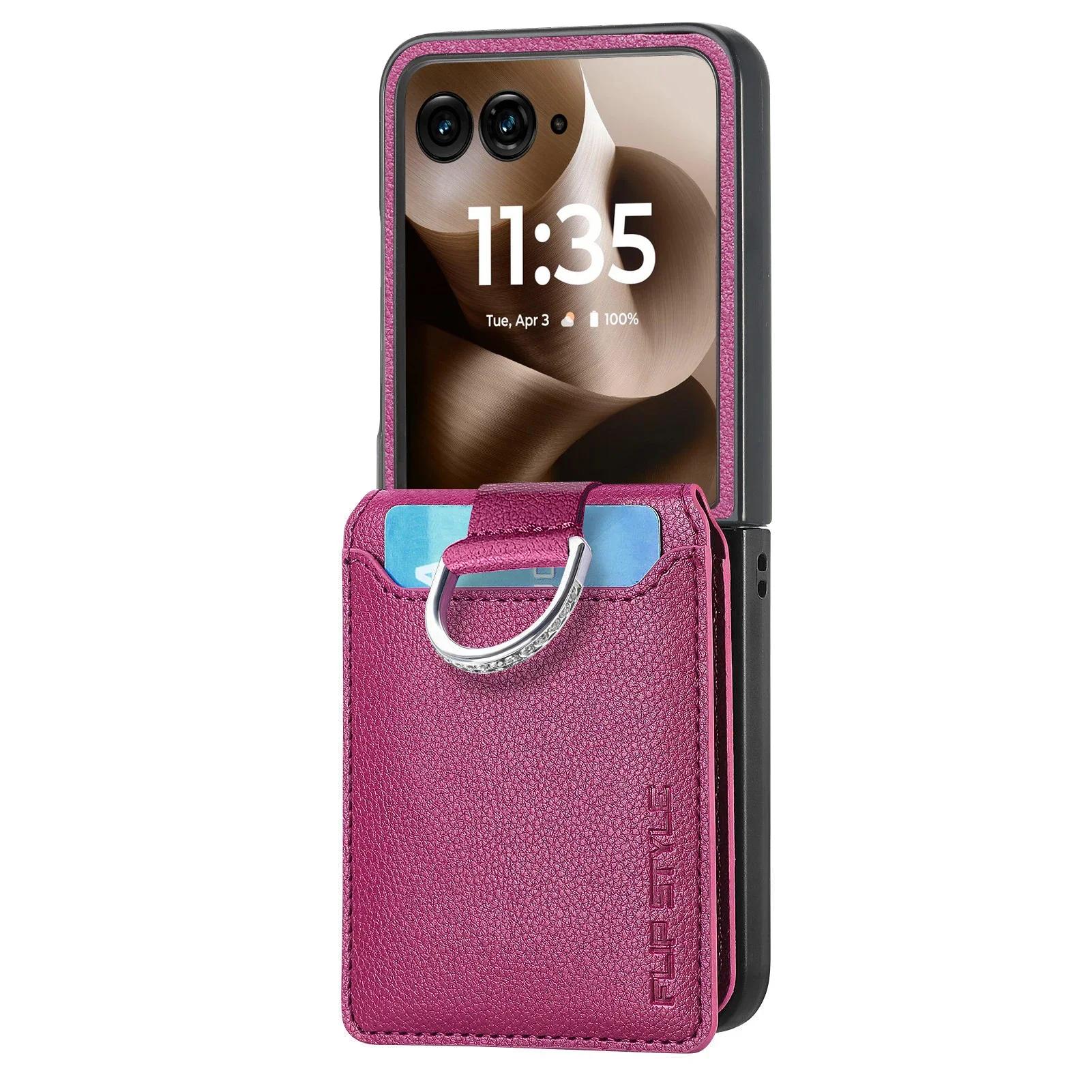 Retro Leather Magnetic Wallet with Card Holder Ring Stand Cover for Motorola Razr 60 50 40 Ultra Moto Razr 60 50 40 Phone Case Motorola Razr 40 Ultra фіолетовий
Retro Leather Magnetic Wallet with Card Holder Ring Stand Cover for Motorola Razr 60 50 40 Ultra Moto Razr 60 50 40 Phone Case Motorola Razr 40 Ultra фіолетовий