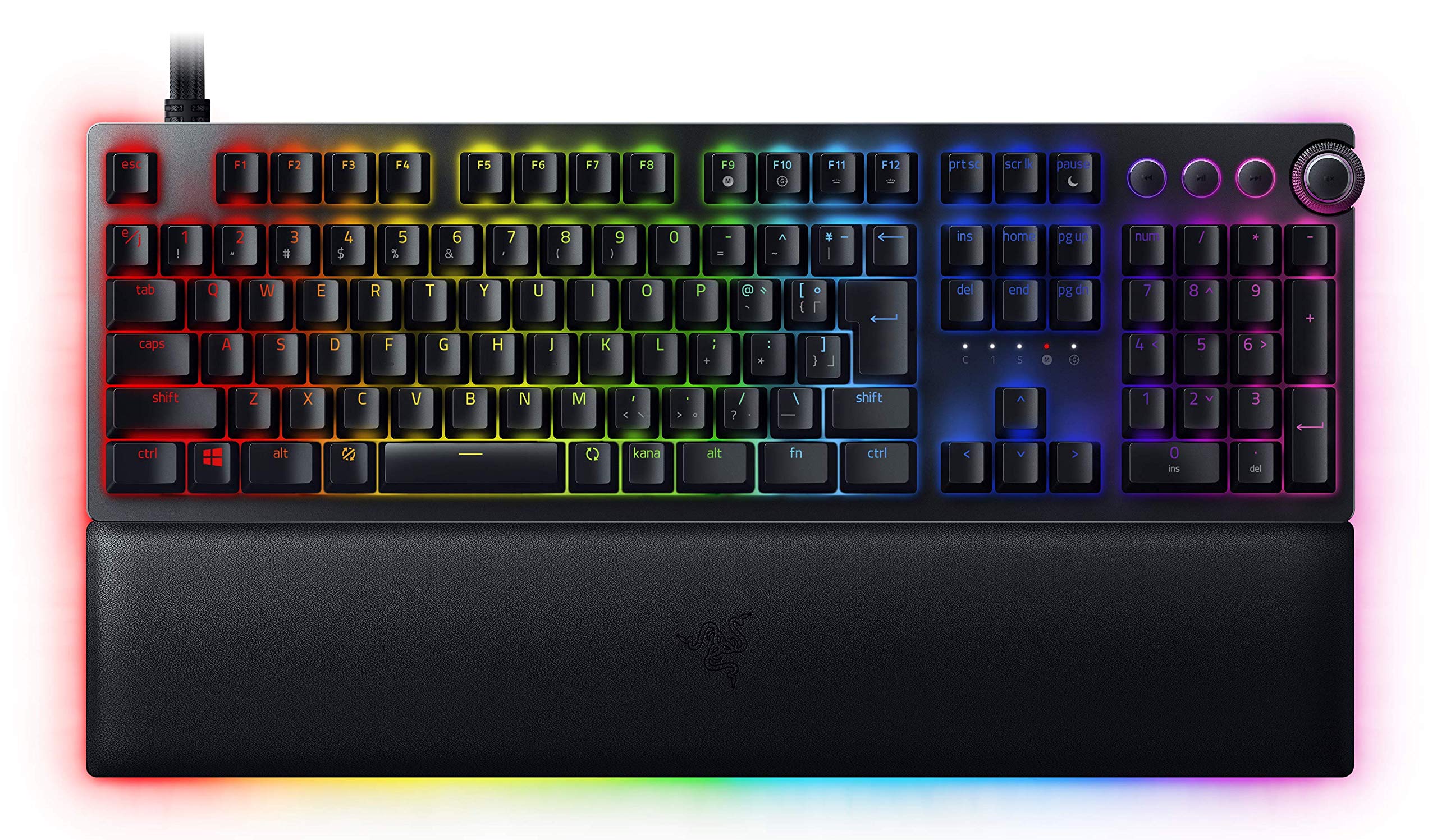 Razer Huntsman V2 Analog JP Gaming Keyboard Japanese JP Layout Analog Optical Switch Adjustable Actuation Double Shot PBT Keycap Wrist Rest Chroma RGB
Razer Huntsman V2 Analog JP Gaming Keyboard Japanese JP Layout Analog Optical Switch Adjustable Actuation Double Shot PBT Keycap Wrist Rest Chroma RGB