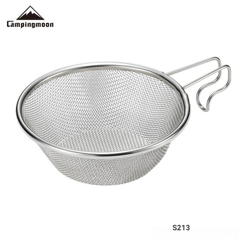 CAMPINGMOON S213 Outdoor Camping Snow Bowl Food Grade 304 Stainless Steel Fishing Spoon Fine Filter Bowl
CAMPINGMOON S213 Outdoor Camping Snow Bowl Food Grade 304 Stainless Steel Fishing Spoon Fine Filter Bowl