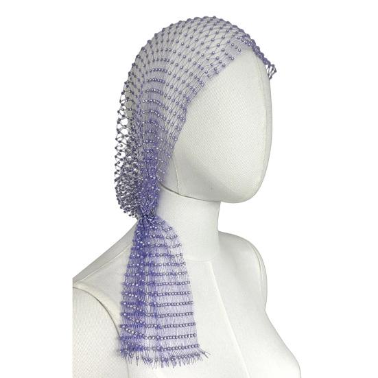 Fishnet Hat Sparkling Rhinestones Elastic Mesh Headband with Geometric Pattern Summer Beach Party Nightclub Rave Hair Accessory 90 cm
Fishnet Hat Sparkling Rhinestones Elastic Mesh Headband with Geometric Pattern Summer Beach Party Nightclub Rave Hair Accessory 90 cm