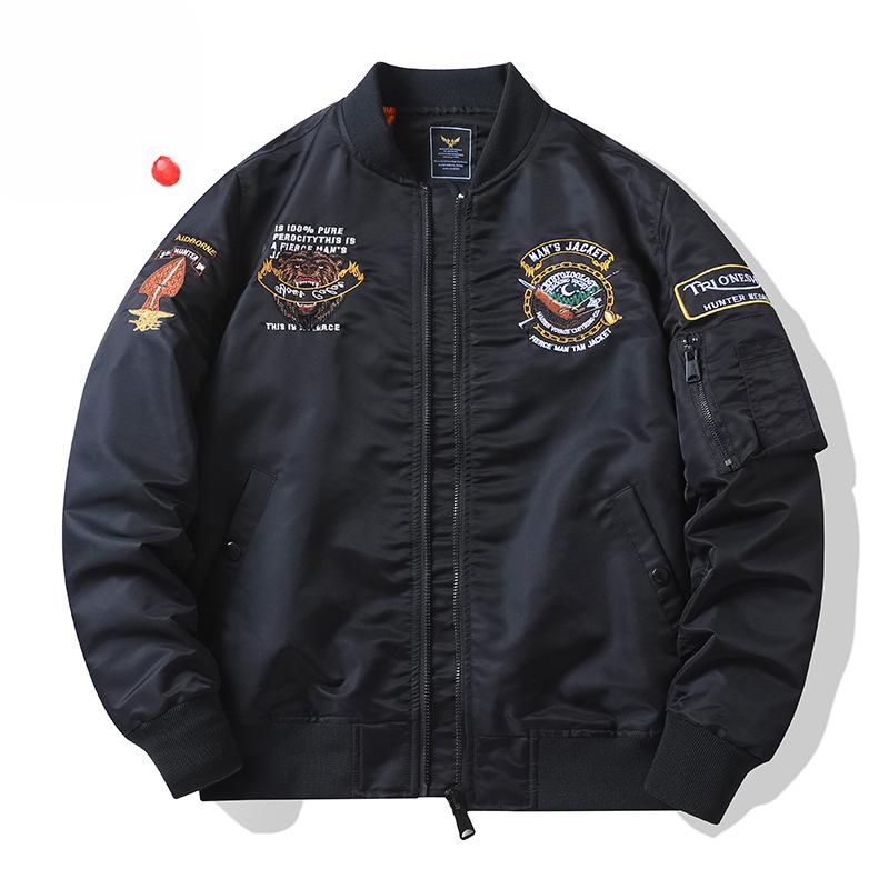 Spring and Autumn New Air Force Jacket Men s Heavy Industry Embroidered Baseball Uniform Large Size Jacket L
Spring and Autumn New Air Force Jacket Men s Heavy Industry Embroidered Baseball Uniform Large Size Jacket L