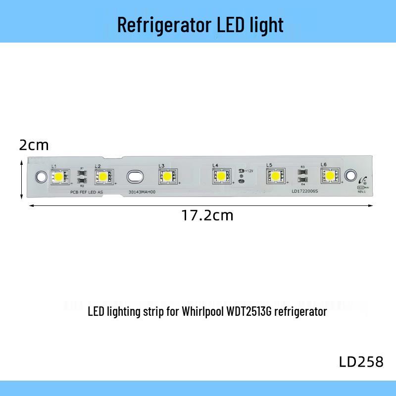 LED White Light Strip for Whirlpool WDT2513G Refrigerator Freezer
LED White Light Strip for Whirlpool WDT2513G Refrigerator Freezer