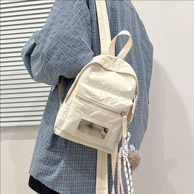 Nylon Cloth Large-Capacity Backpack Multi-Functional Student Class Solid Color Leisure Travel Backpack no pendant білий
Nylon Cloth Large-Capacity Backpack Multi-Functional Student Class Solid Color Leisure Travel Backpack no pendant білий