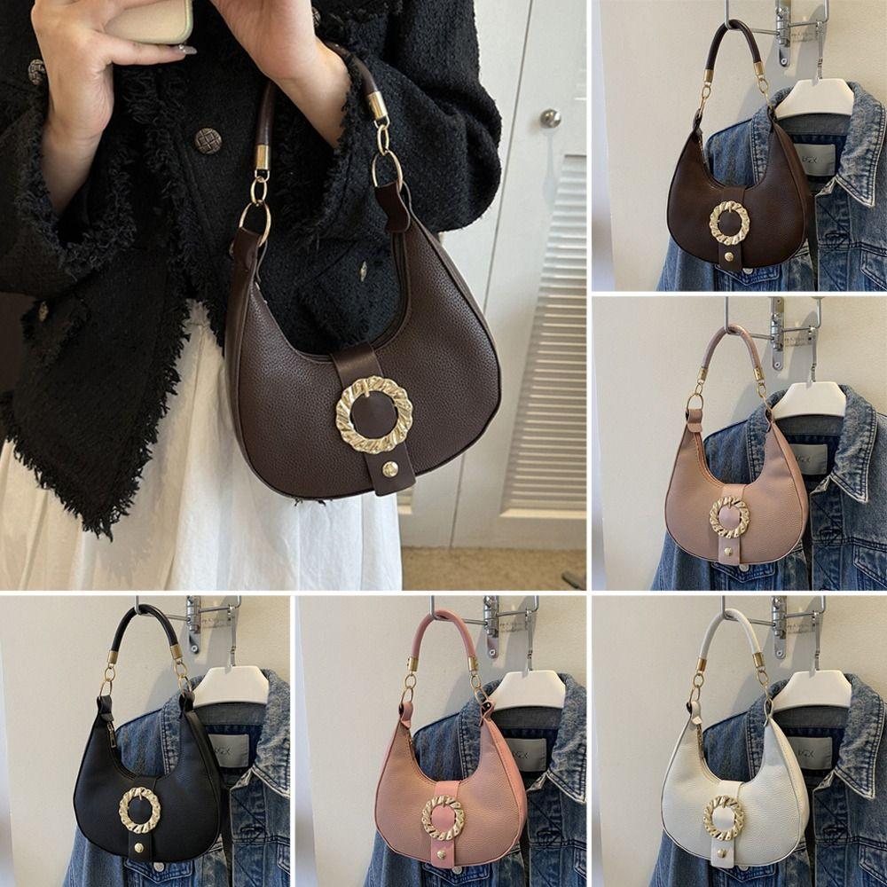PU Leather Underarm Bags Solid Color Handbags Fashion Sling Bag Women Female рожевий
PU Leather Underarm Bags Solid Color Handbags Fashion Sling Bag Women Female рожевий
