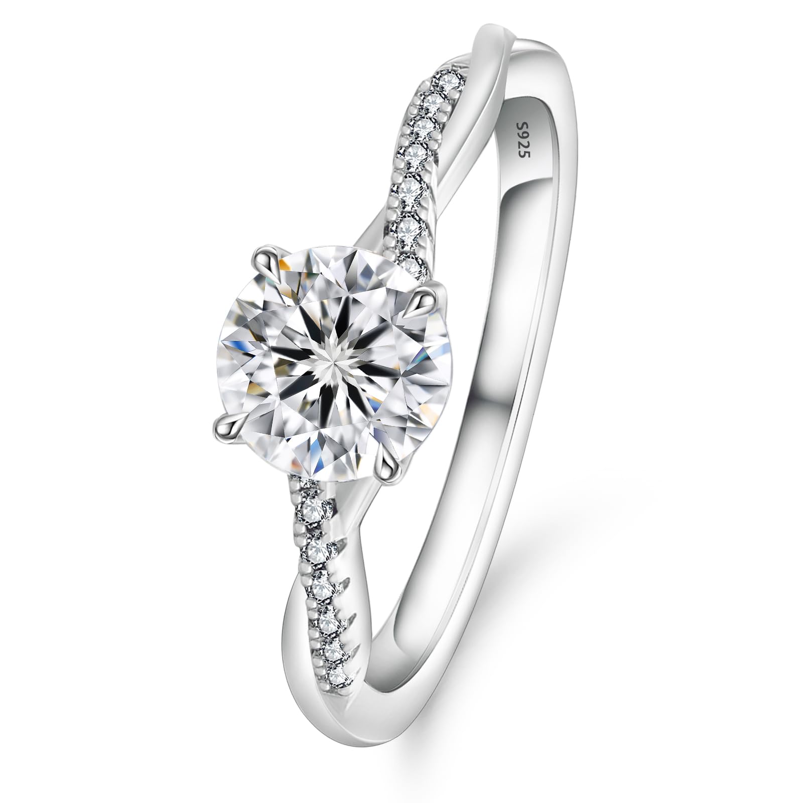 Engagement Ring Diamond Ring 1ct D Color VVS1 Moissanite for Women Silver 1125 Ring Sparkly Jewelry Popular for Women Wedding Anniversary Gift KRKC&CO
Engagement Ring Diamond Ring 1ct D Color VVS1 Moissanite for Women Silver 1125 Ring Sparkly Jewelry Popular for Women Wedding Anniversary Gift KRKC&CO