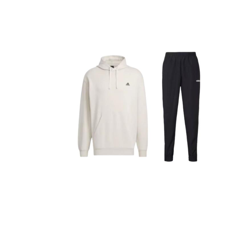 Adidas Однотонный свитер с капюшоном, длинный рукав, толстовка и удобные эластичные длинные брюки, повседневный спортивный костюм DZ8488+IV7584 S 
Adidas Однотонный свитер с капюшоном, длинный рукав, толстовка и удобные эластичные длинные брюки, повседневный спортивный костюм DZ8488+IV7584 S