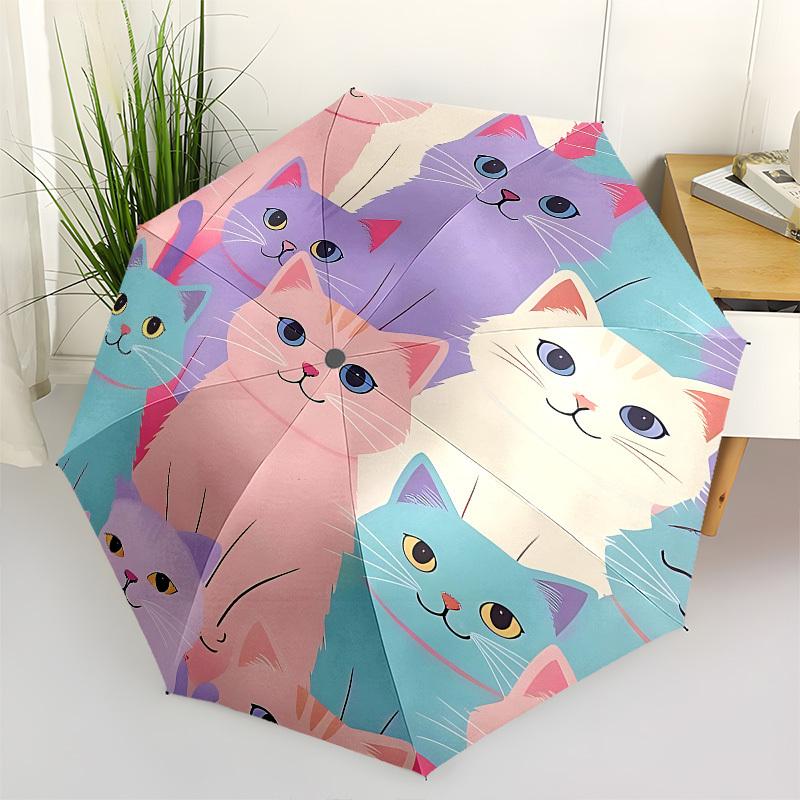 Cats, Pastel ColorsThemed Automatic Opening and Closing umbrella 8 Ribs, Suitable for Leisure and Going Out, Outdoor Accessory, Gothic Sty
Cats, Pastel ColorsThemed Automatic Opening and Closing umbrella 8 Ribs, Suitable for Leisure and Going Out, Outdoor Accessory, Gothic Sty