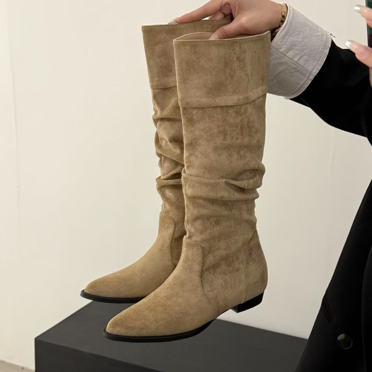 Западные ковбойские сапоги женские 2025 новые весенне-осенние сапоги с длинным голенищем и сборками, универсальные остроносые тонкие рыцарские сапоги женские 40 хаки
Западные ковбойские сапоги женские 2025 новые весенне-осенние сапоги с длинным голенищем и сборками, универсальные остроносые тонкие рыцарские сапоги женские 40 хаки